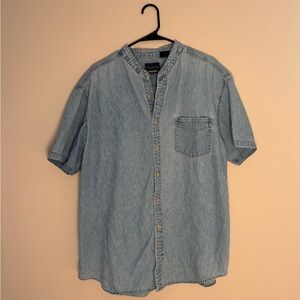 Basic Editions Denim Short Sleeve Shirt